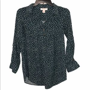 Motherhood maternity, long sleeve top, small